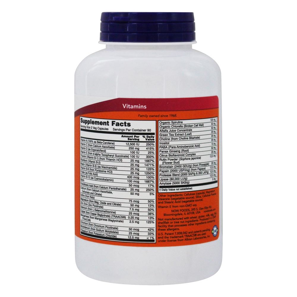 Comprar Eco-Verde Múltiplas com Verde Superfood Ferro-Livre - Cápsulas vegetarianas 180 NOW Foods - Imagem 2