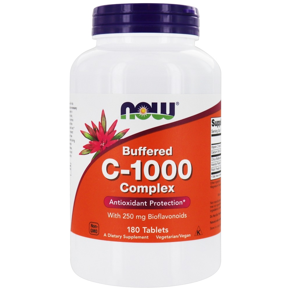 Comprar Complexo tamponado de vitamina C-1000 - 180 Tablets NOW Foods