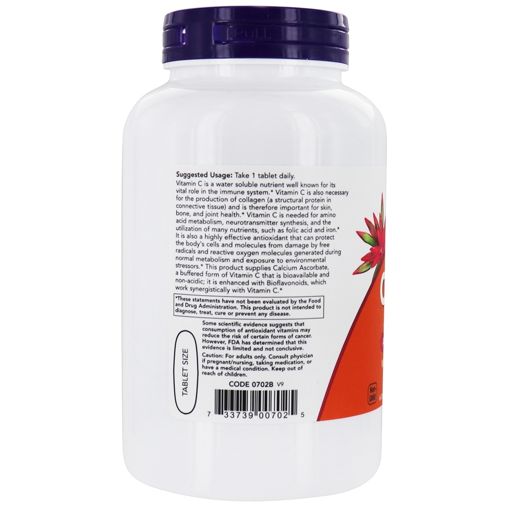 Comprar Complexo tamponado de vitamina C-1000 - 180 Tablets NOW Foods - Imagem 3