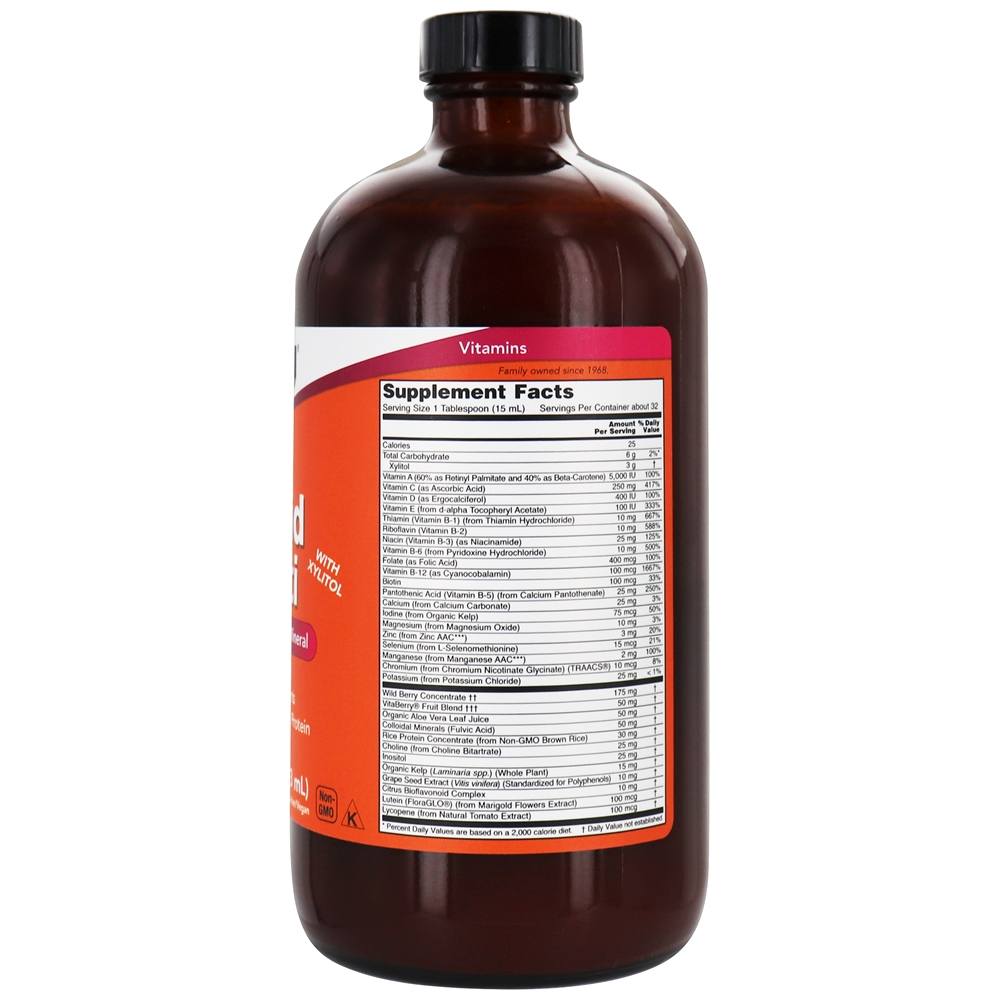 Comprar Liquid Multi Vitamin Wild Berry Wild-Free - 16 fl. oz. NOW Foods - Imagem 2
