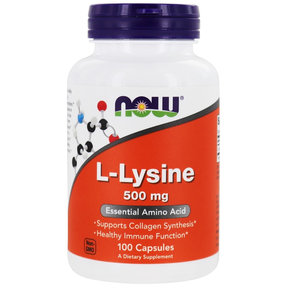 Comprar L-Lisina 500 mg. - Cápsulas 100 NOW Foods