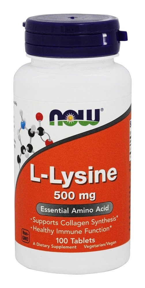 Comprar L-Lisina Vegetariana 500 mg. - 100 Tablets NOW Foods