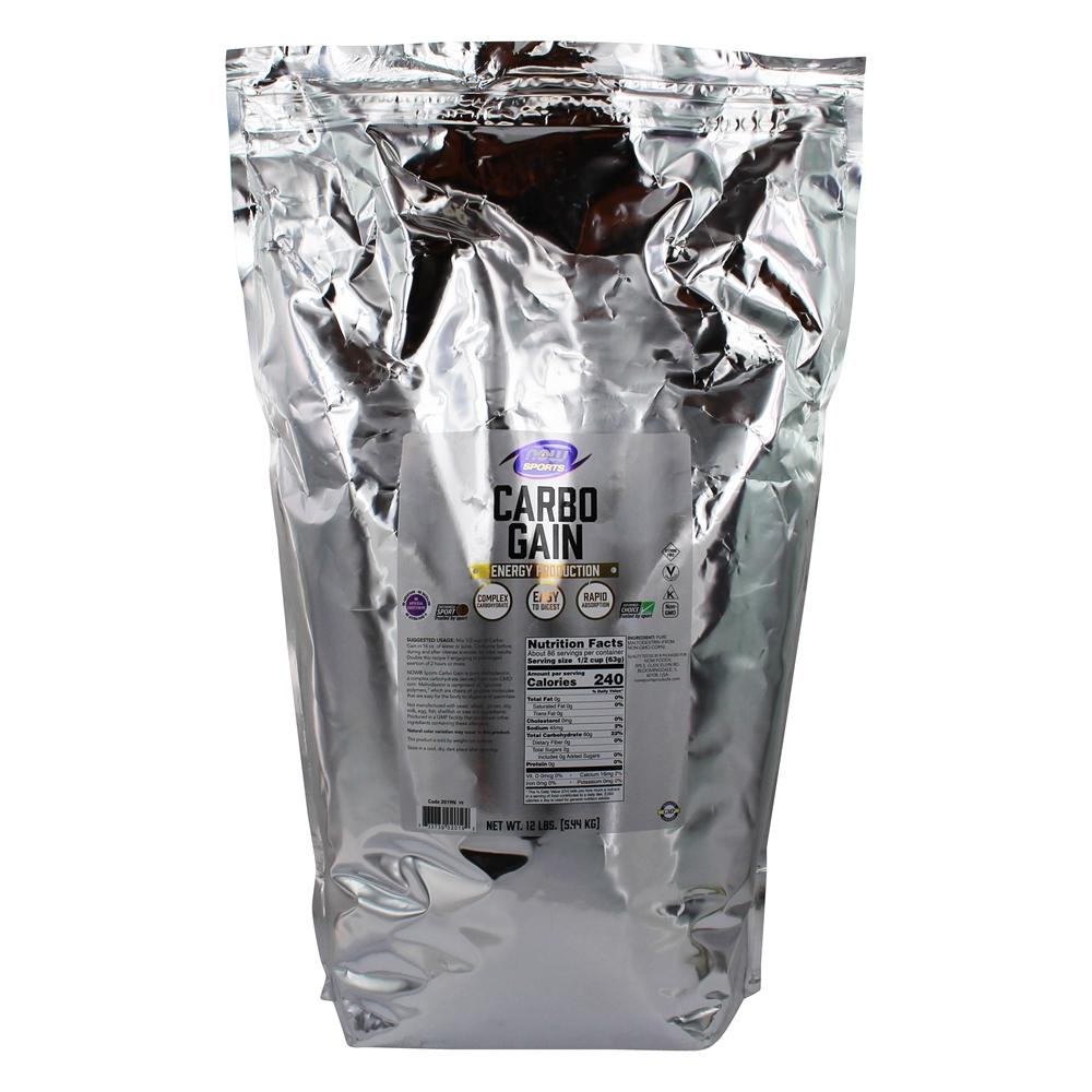 Comprar AGORA Sports Carbo Gain Powder - 12 lbs. NOW Foods