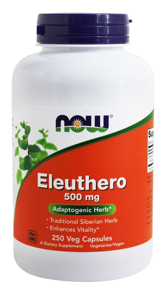 Comprar Eleuthero 500 mg. - Cápsulas 250 NOW Foods