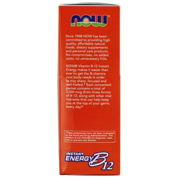 Comprar Energia Instantânea B12 2000 mcg. - 75 Pacotes (s) NOW Foods - Imagem 4
