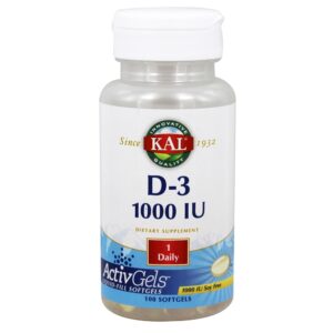 Comprar Vitamina D3 1000 UI - 100 Softgels Kal