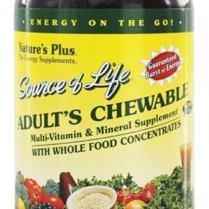 Comprar Source Of Life Multivitamínico Mastigável Para Adultos Sabor Maçã Com Canela - 90 Bolachas Natures Plus