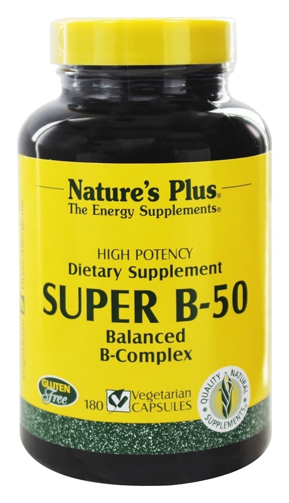 Comprar Complexo B Balanceado Super B50 - Cápsulas vegetarianas 180 Natures Plus