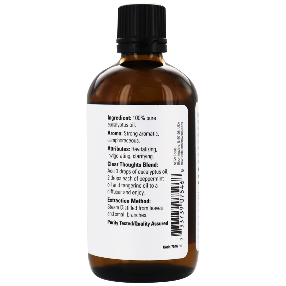 Comprar Óleo Essencial de Eucalipto 100% Pure - 4 fl. oz. NOW Foods - Imagem 2