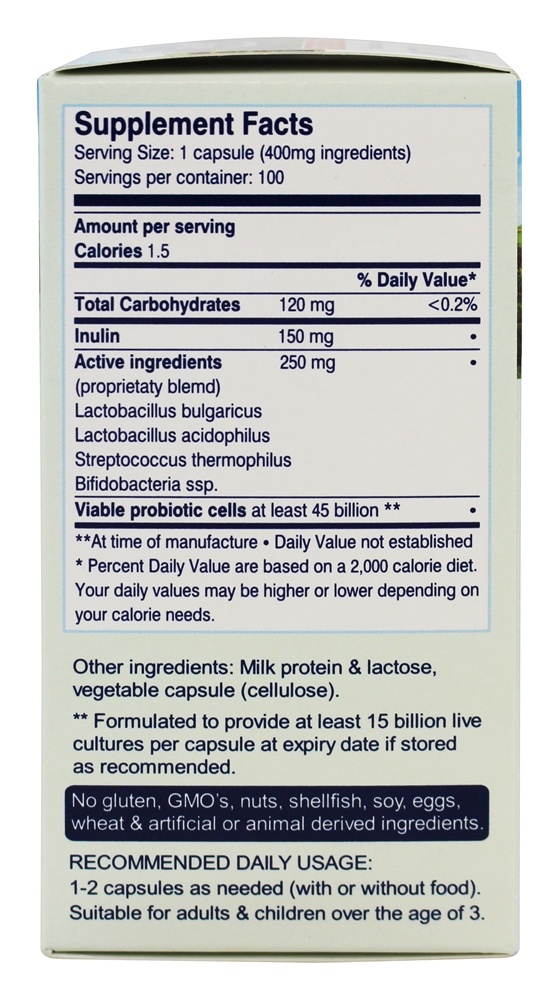 Comprar Probiotic + Prebiótico ACTIflora + para saúde imunológica e digestiva 45 Bilhões de UFC - 100 Cápsula (s) vegetal (s) Kendy USA - Imagem 2