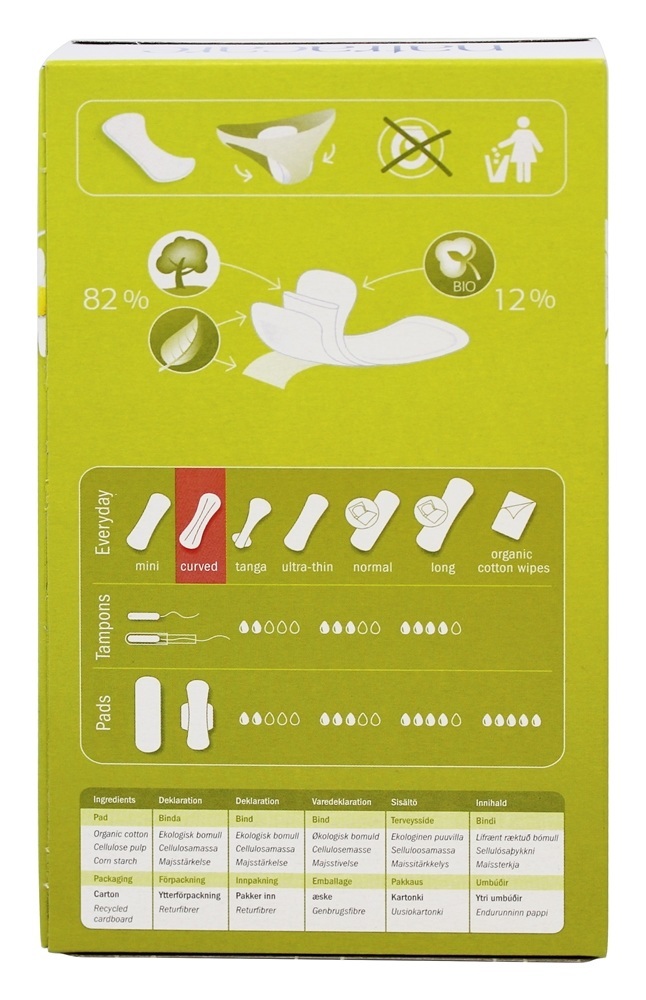 Comprar Algodão Natural Calcinha Forros Curvada - 30 Forro (s) Natracare - Imagem 2