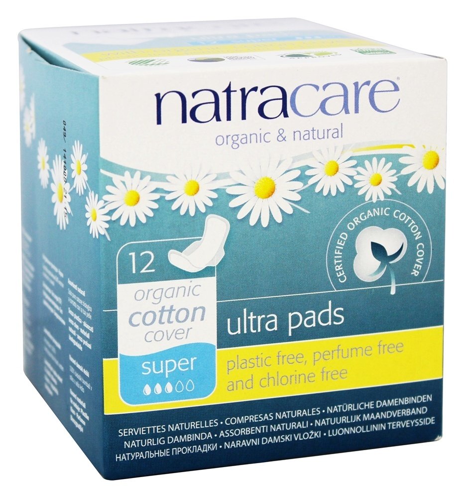 Comprar Algodão Natural Feminino Extremista Almofadas Super com Asas - 12 Almofadas Natracare