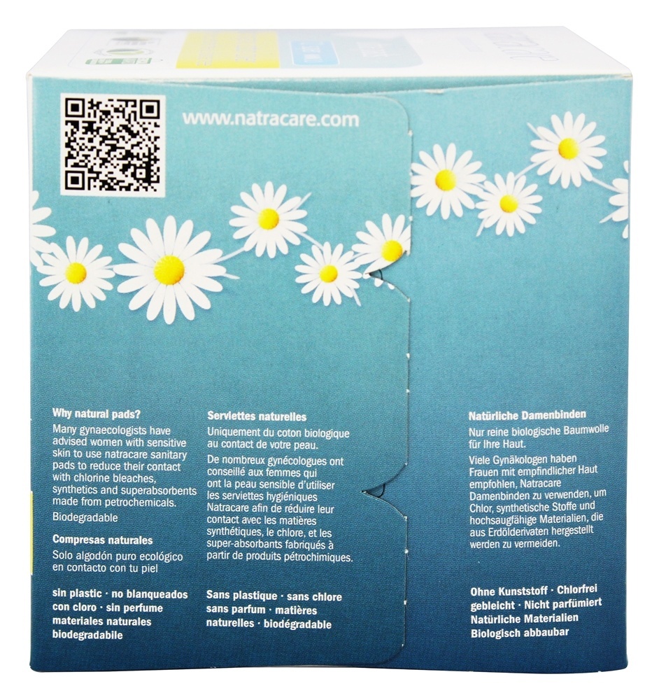 Comprar Algodão Natural Feminino Extremista Almofadas Super com Asas - 12 Almofadas Natracare - Imagem 2