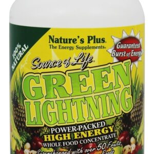 Comprar Fonte de Vida Verde Relâmpago Alto Energia Inteiro Comida Concentrar - Cápsulas vegetarianas 180 Natures Plus