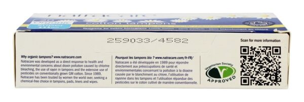 Comprar Orgânico 100% Algodão Tampões Super - 20 Pacote (s) Natracare - Imagem 4