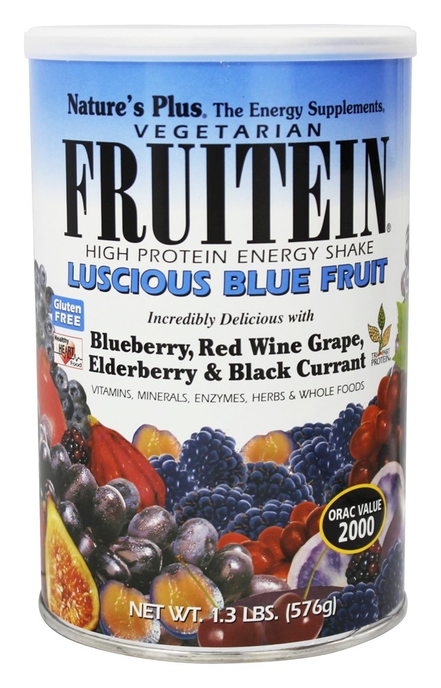 Comprar Fruitein Fruto Tremer Vegetariano Melado Azul Fruto - 1.3 lbs. Natures Plus