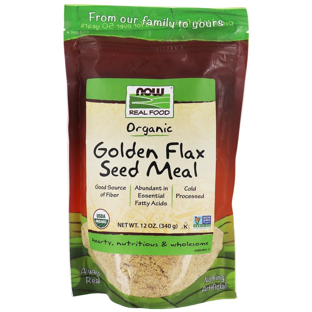 Comprar NOW Real Food Organic Golden Sementes de Linho - 12 oz. NOW Foods