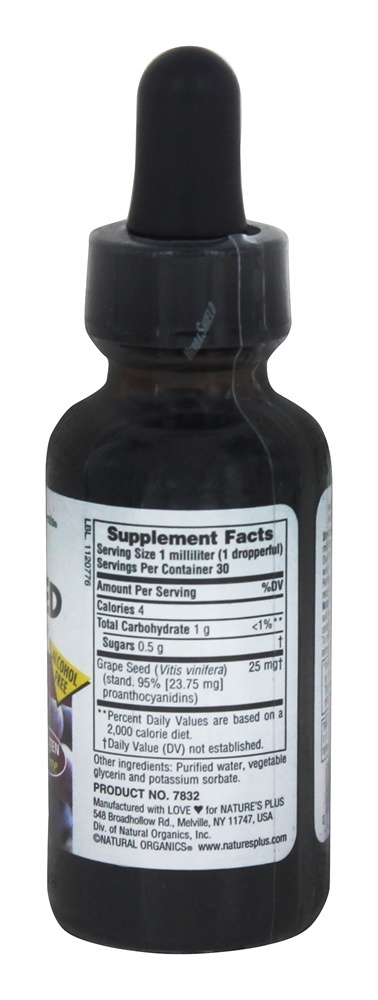 Comprar Herbal Actives Suspensão Líquida de Sementes de Uva 25 mg. - 1 fl. oz. Natures Plus - Imagem 2