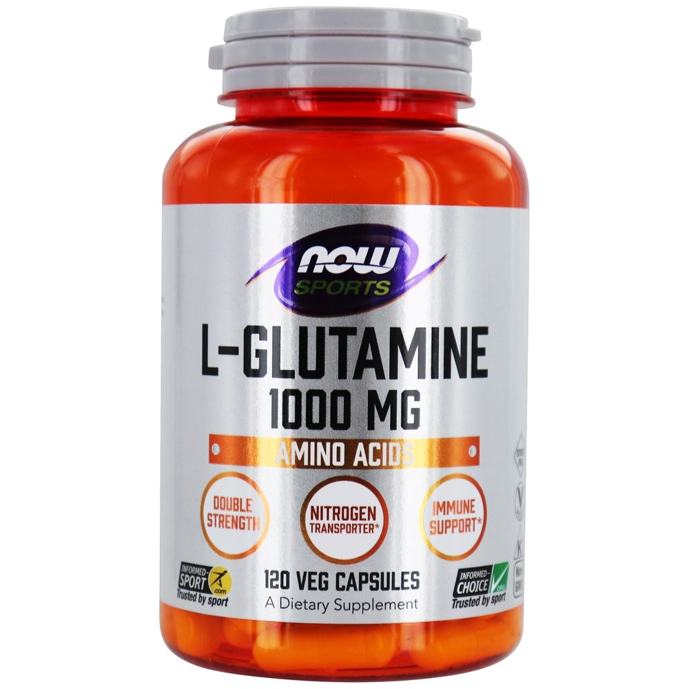 Comprar NOW Sports L-Glutamina 1000 mg . - 120 Cápsula (s) vegetal (s) NOW Foods