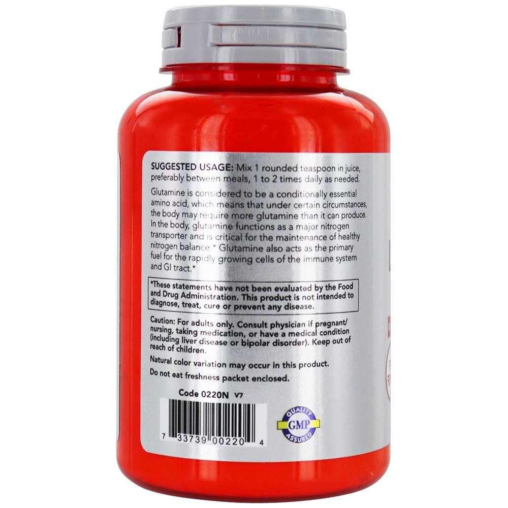 Comprar NOW Sports L-Glutamina em Pó - 6 oz. NOW Foods - Imagem 3