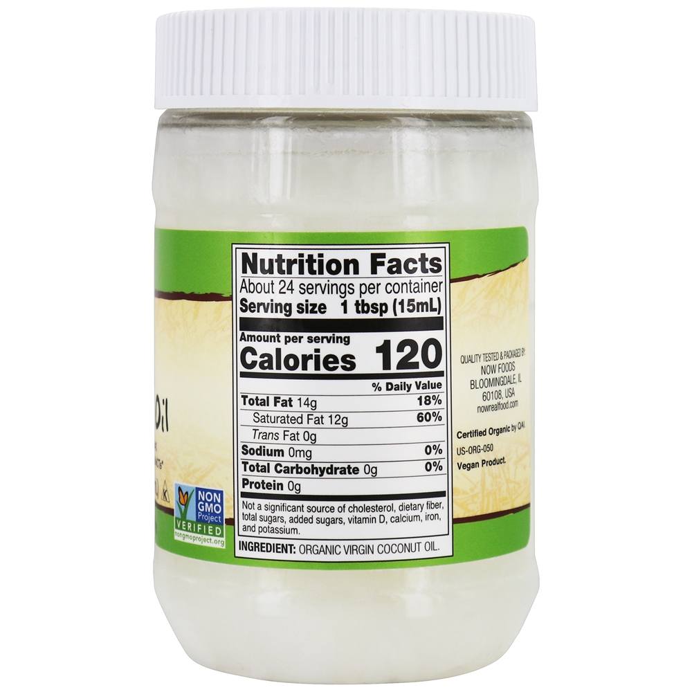 Comprar NOW Real Food Óleo de coco virgem orgânico prensado a frio e não refinado - 12 fl. oz. NOW Foods - Imagem 2