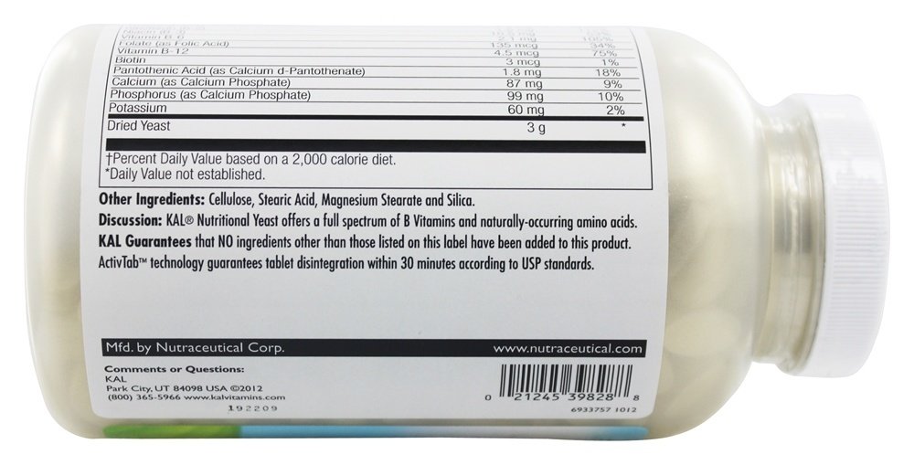Comprar Levedura Nutricional - 500 Tablets Kal - Imagem 2