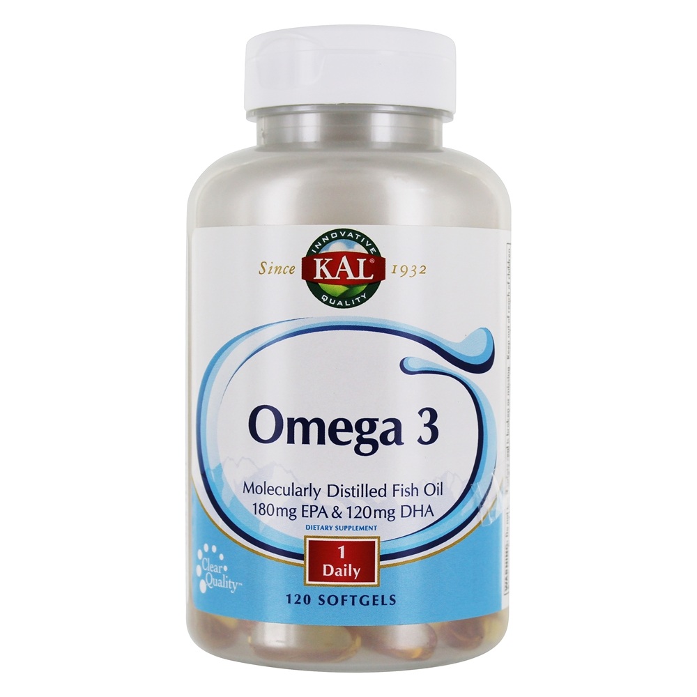 Comprar Omega - 3 Óleo de peixe destilado molecularmente 1000 mg . - 120 Softgels Kal