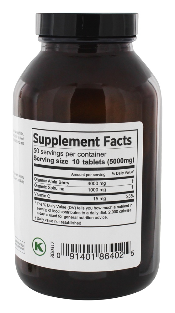 Comprar Amla Orgânica Plus 500 mg. - 500 Tablets Pure Planet - Imagem 2