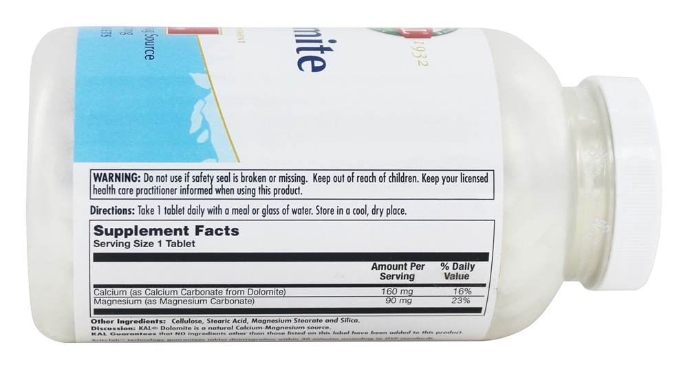 Comprar Dolomite - 500 Tablets Kal - Imagem 3
