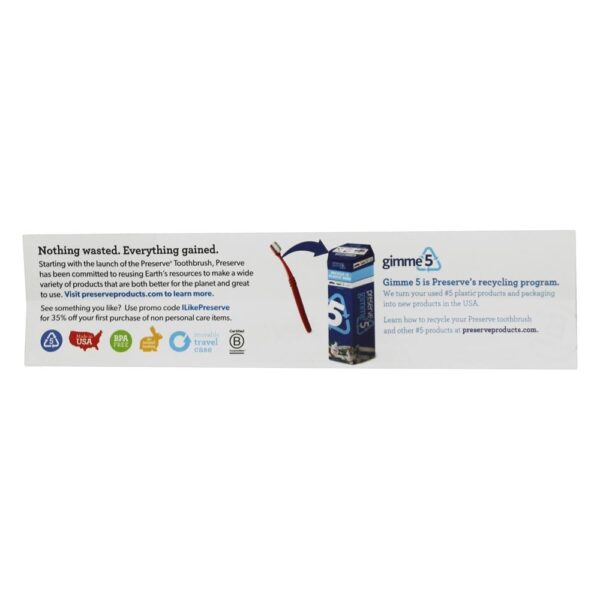 Comprar Cerdas macias cerdas de nylon escova de dentes, em caixa - 1 Escova de dentes Preserve - Imagem 8
