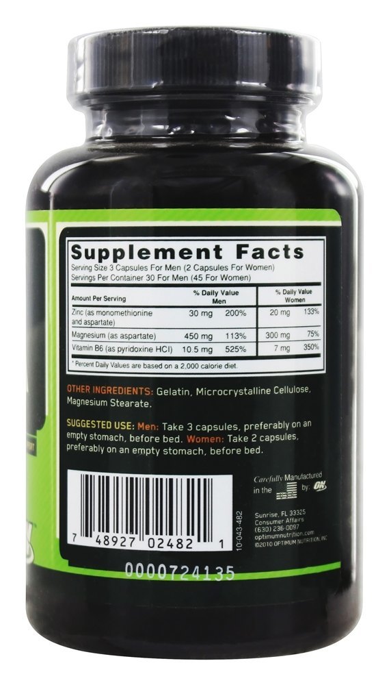 Comprar ZMA - Cápsulas 90 Optimum Nutrition - Imagem 2
