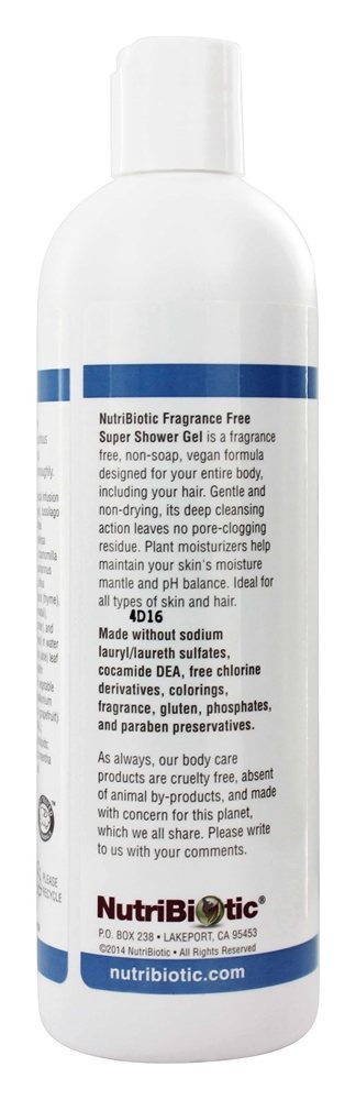 Comprar Champô Super Não-Sabonete em Gel de Duche com GSE Sem Fragrância - 12 fl. oz. Nutribiotic - Imagem 3