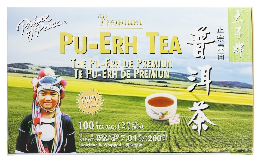 Comprar Chá Preto Premium Pu-Erh - 100 Saquinhos de Chá Prince of Peace