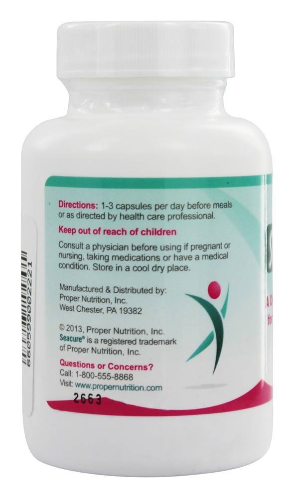 Comprar SeaVive 500 mg. - Cápsulas 90 Proper Nutrition - Imagem 3