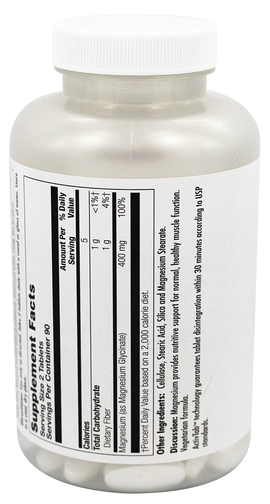Comprar Glicinato de Magnésio 400 - 180 Tablets Kal - Imagem 3