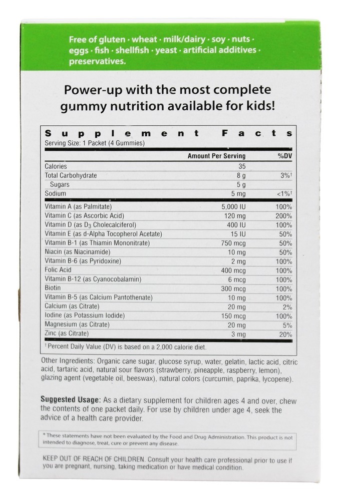 Comprar Gomoso Poder Azeda Multivitamina & Multimineral - 30 Pacotes (s) Rainbow Light - Imagem 2