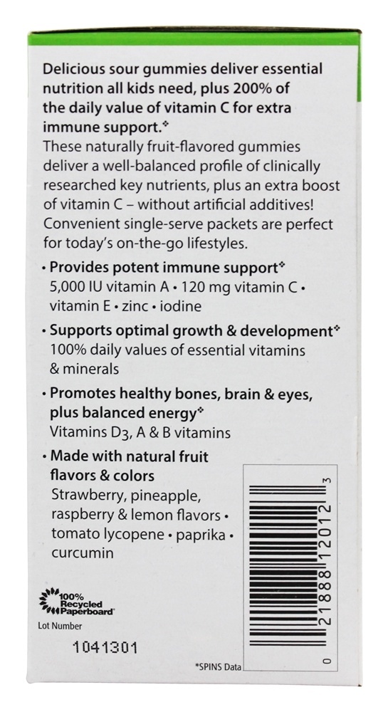 Comprar Gomoso Poder Azeda Multivitamina & Multimineral - 30 Pacotes (s) Rainbow Light - Imagem 3