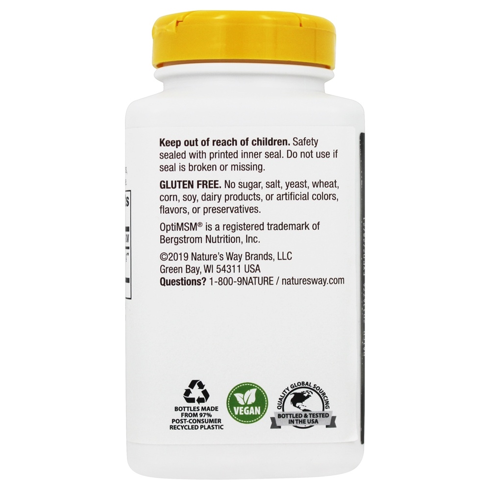 Comprar MSM 1000 mg. - 200 Tablet (s) vegano (s) Nature's Way - Imagem 3
