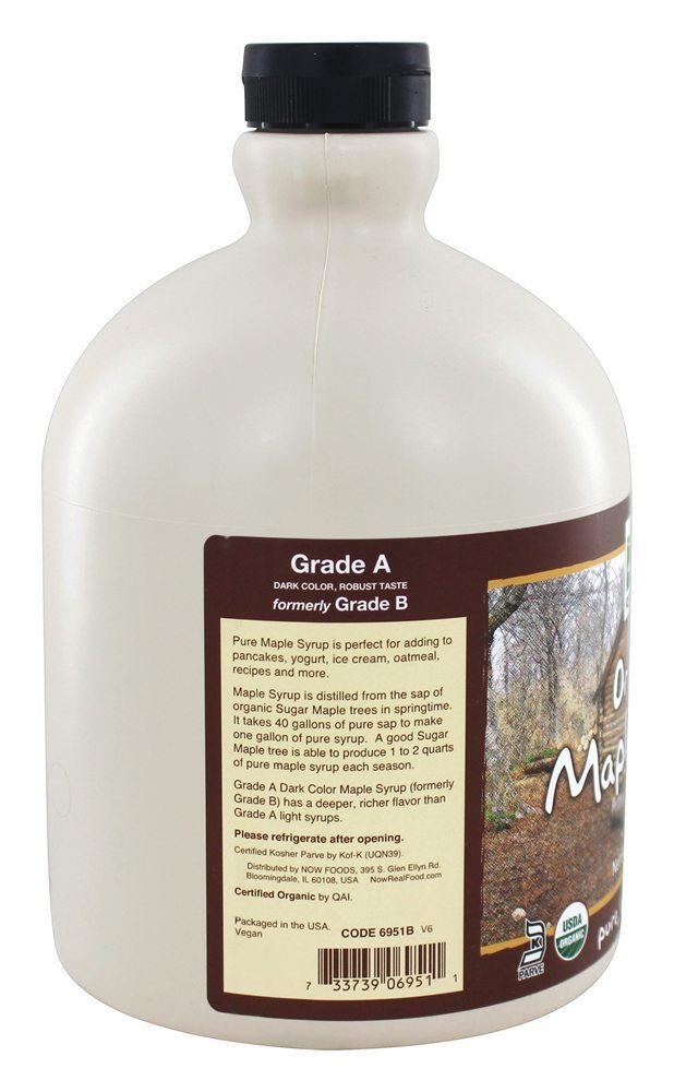 Comprar Xarope de Bordo Orgânico Grau A Cor Escura - 64 fl. oz. NOW Foods - Imagem 3