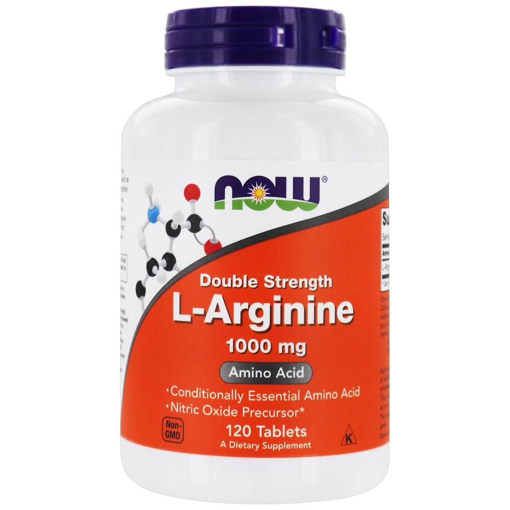 Comprar Força dupla da L-arginina 1000 mg . - 120 Tablets NOW Foods