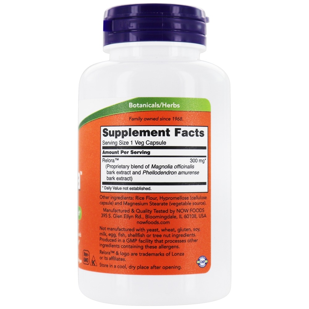 Comprar Relora 300 mg. - 120 Cápsula (s) vegetal (s) NOW Foods - Imagem 2