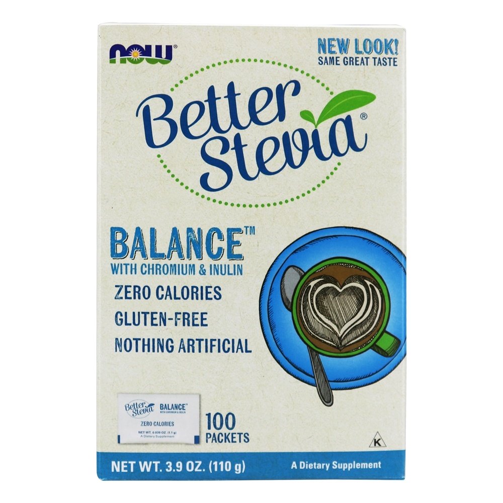 Comprar NOW Real Food BetterStevia Balance com cromo e inulina - 100 Pacotes (s) NOW Foods