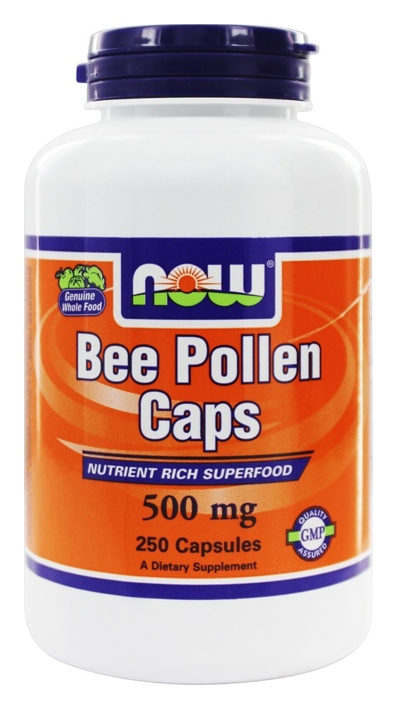 Comprar Cápsulas de Pólen de Abelha 500 mg. - Cápsulas 250 NOW Foods
