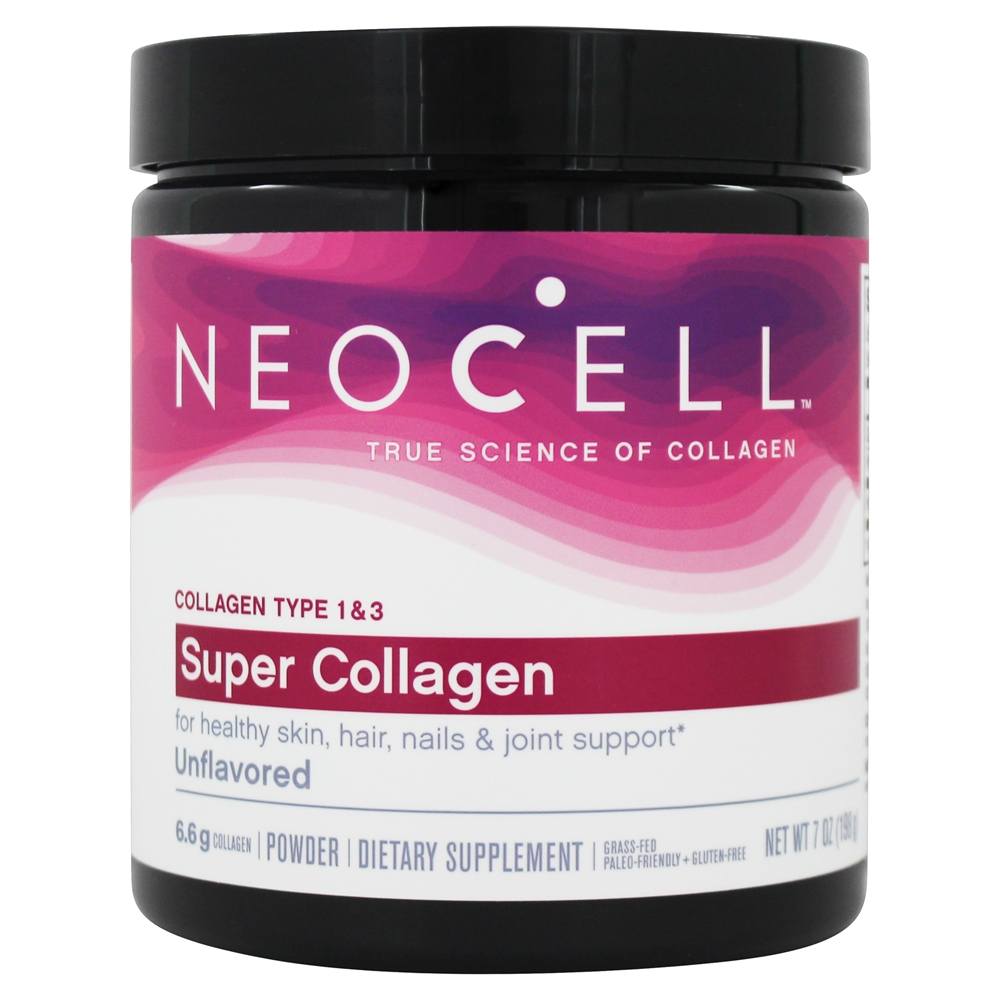 Comprar Pó de super colágeno tipo 1 e 3 sem sabor 6.6 g. - 7 oz. NeoCell