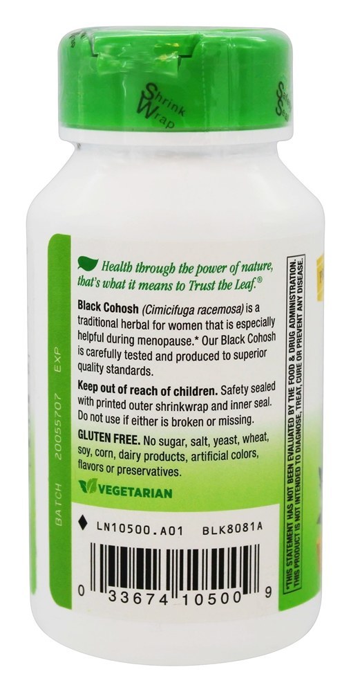 Comprar Raiz Cohosh Negra 540 mg. - Cápsulas vegetarianas 100 Nature's Way - Imagem 3