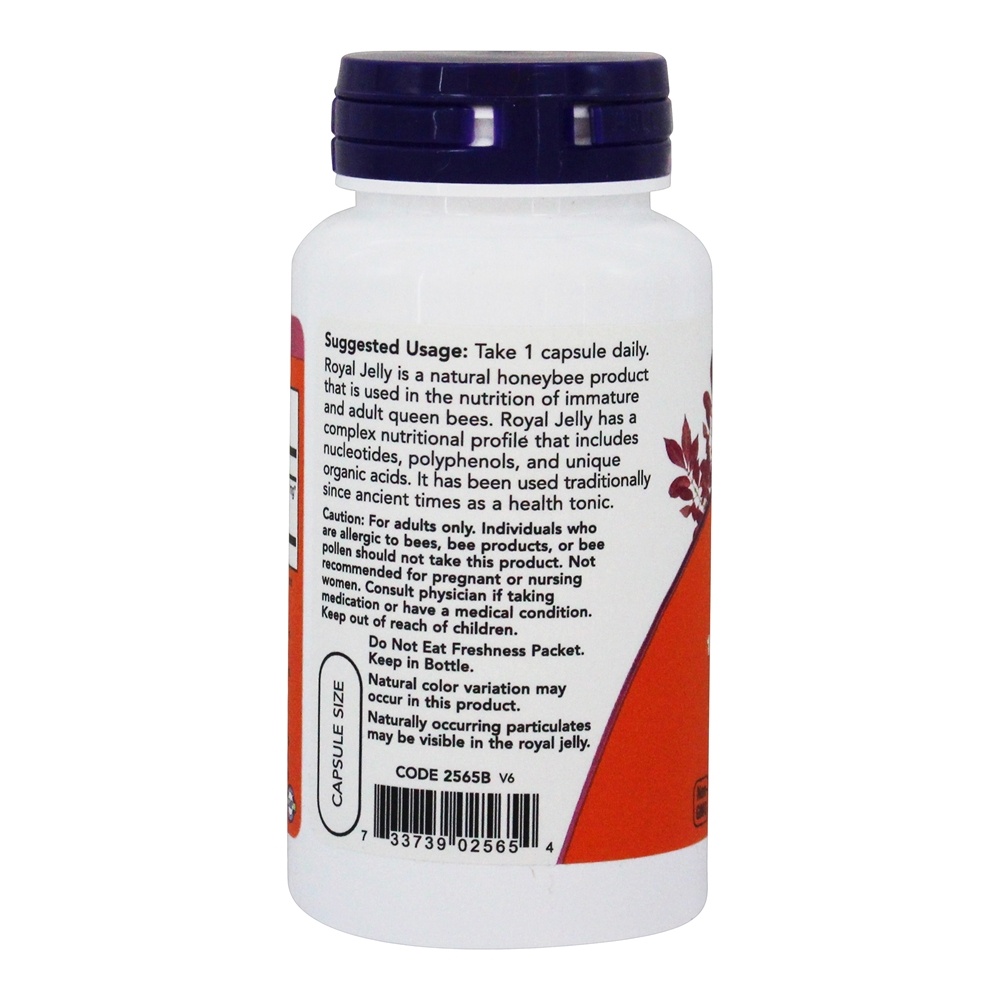 Comprar Superalimento de geléia real 1500 mg . - 60 Cápsula (s) vegetal (s) NOW Foods - Imagem 3