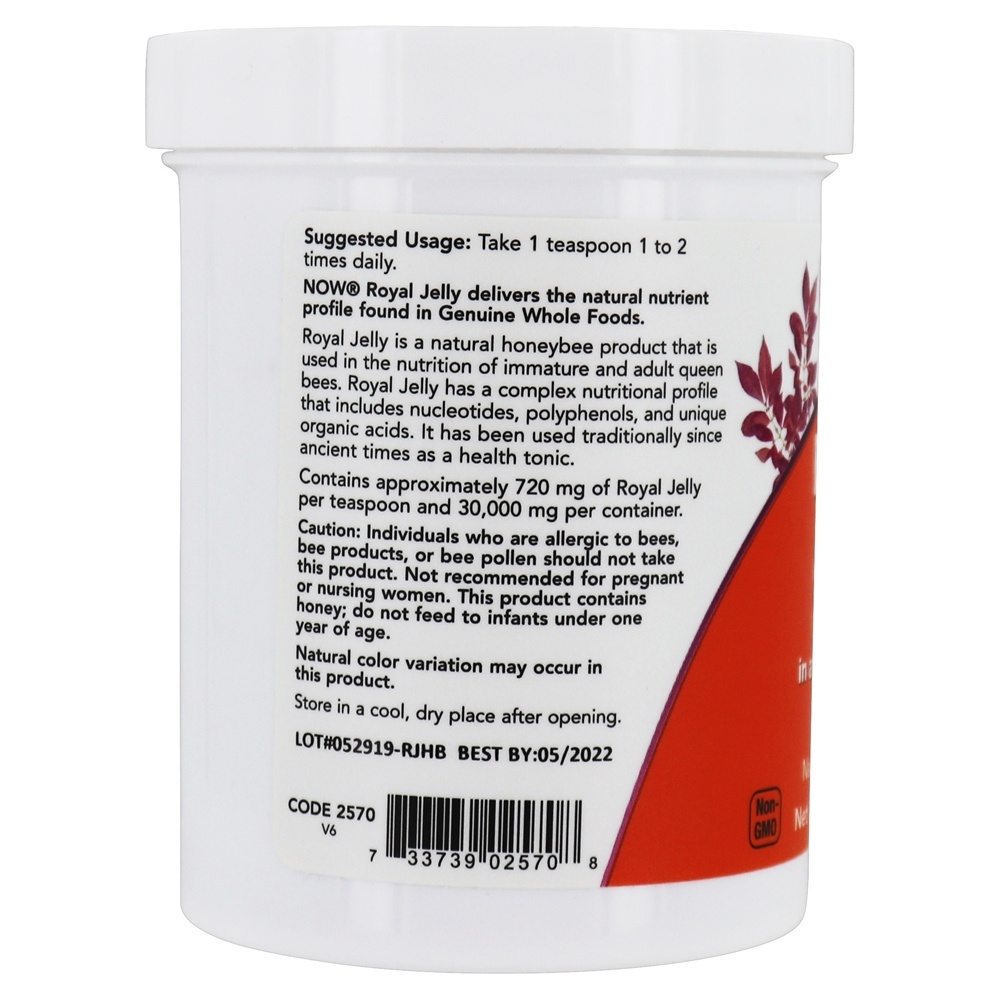 Comprar Geleia Real, Fresca 30000 mg. - 10 oz. NOW Foods - Imagem 3