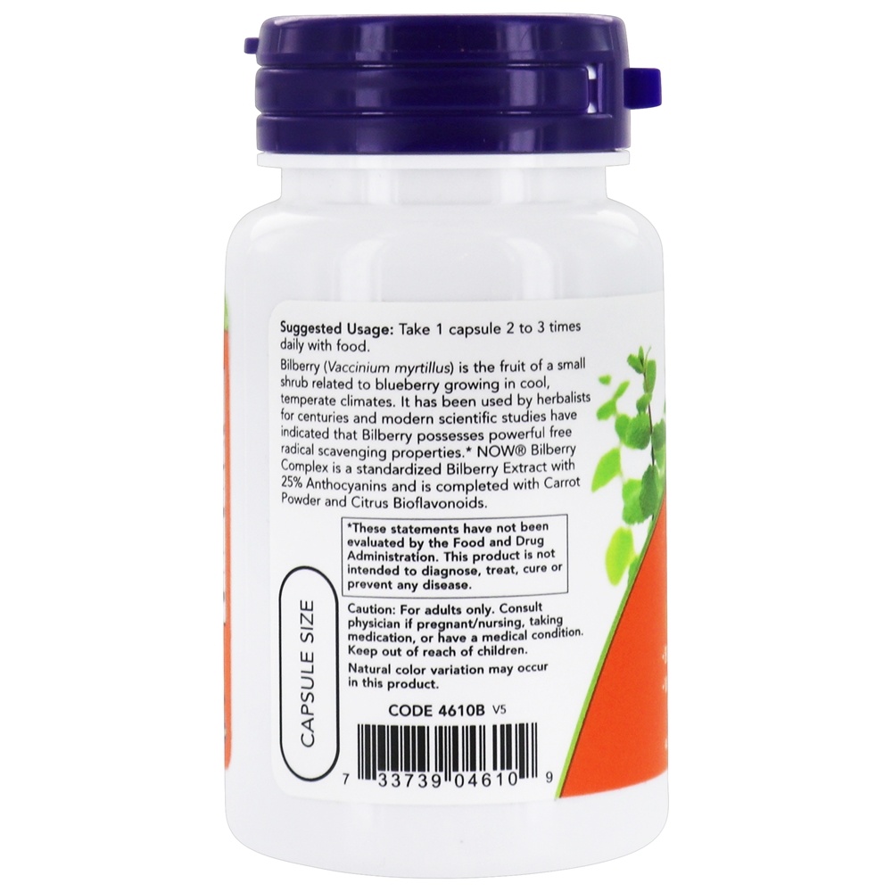 Comprar Eliminador de Radicais Livres do Complexo de Mirtilo 80 mg . - 50 Cápsula (s) vegetal (s) NOW Foods - Imagem 3