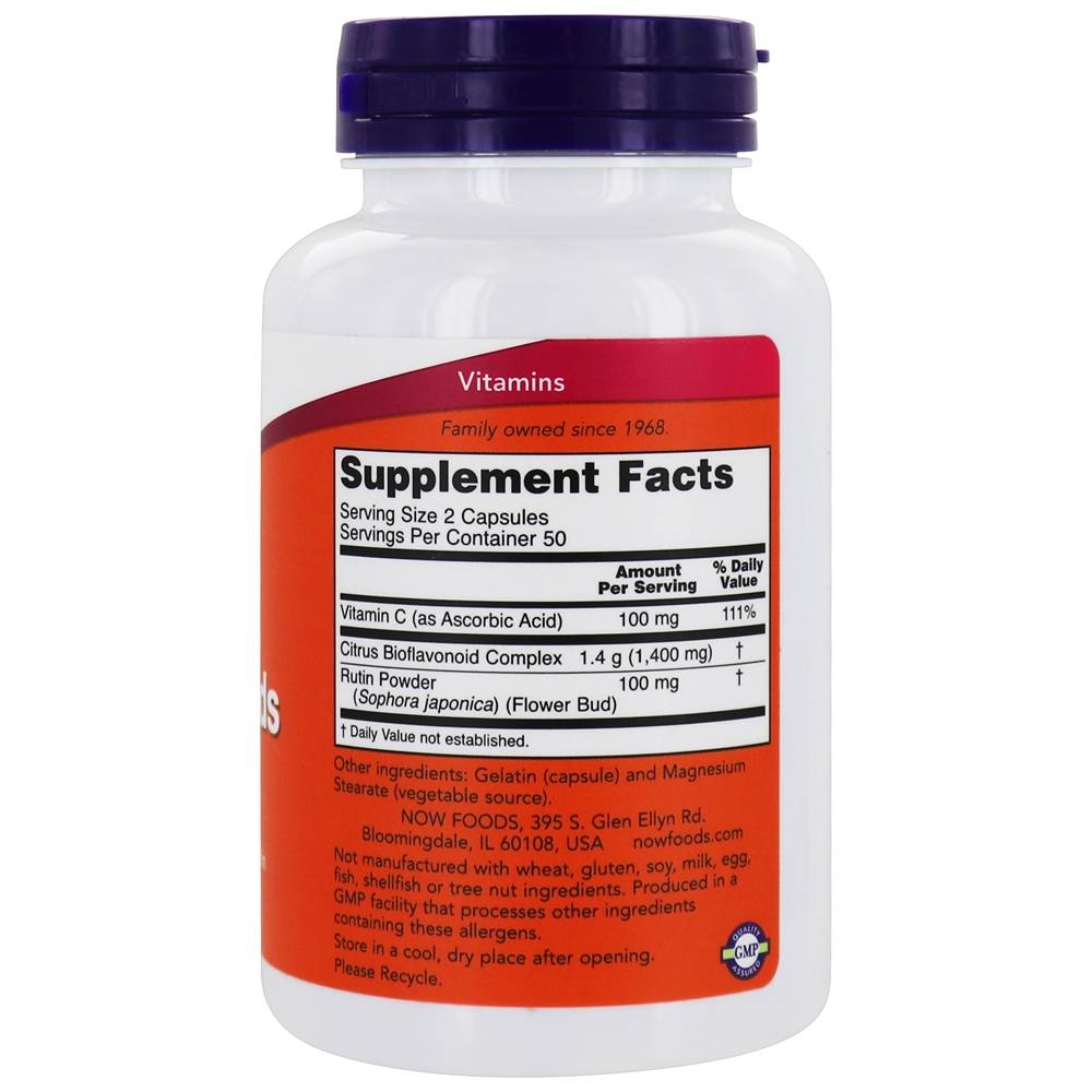 Comprar Defesa Celular de Bioflavonóides Cítricos - Cápsulas 100 NOW Foods - Imagem 2