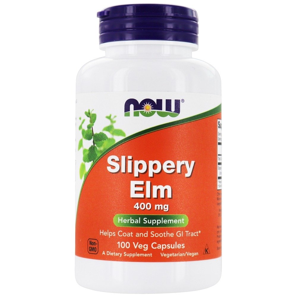 Comprar Slippery Elm 400 mg. - 100 Cápsula (s) vegetal (s) NOW Foods